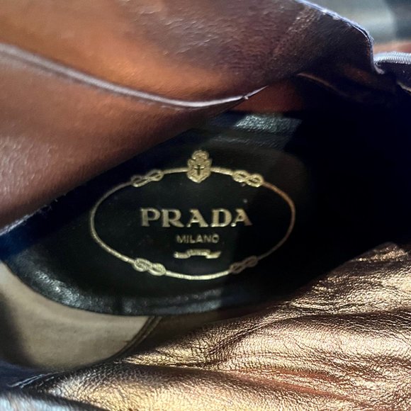 Brown Suede Prada Boots - Picture 3 of 5